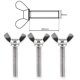 thumbnail image 2 of 25pcs Wing Nut M6 *25mm Thumb Screw with Metric Bolt 304 Stainless Steel Butterfly Wing Screw Fastener Hand Screw, 2 of 5