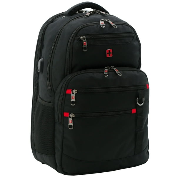 Arrangement caress Correlate Swiss Tech Navigator Backpack with Padded Laptop Section - Walmart.com