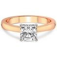 thumbnail image 3 of 1 Carat IGI Certified Cushion Shape Lab Grown Diamond Engagement Ring | 14K Rose Gold | Elsa Hidden Accents Solitaire Diamond Ring | FG-VS1-VS2 Quality Friendly Diamonds, 3 of 4