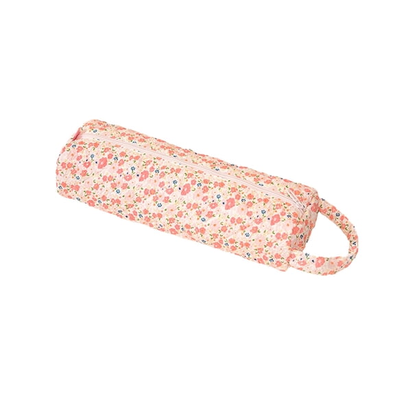 Quilted Hair Tools Travel Bag,Hair Styling Accessories Storage Case, Hair Dryer, Curling Iron, Hair Tools, Portable and Foldable Pink