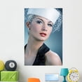 thumbnail image 1 of Beautiful Young Woman White Wall Mural by Wallmonkeys Peel and Stick Graphic (48 in H x 32 in W) WM84127, 1 of 4