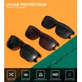 thumbnail image 4 of KALIYADI Polarized Sunglasses for Men and Women,Classic Square Sun Glasses with UV Protection for Driving Fishing, 4 of 8