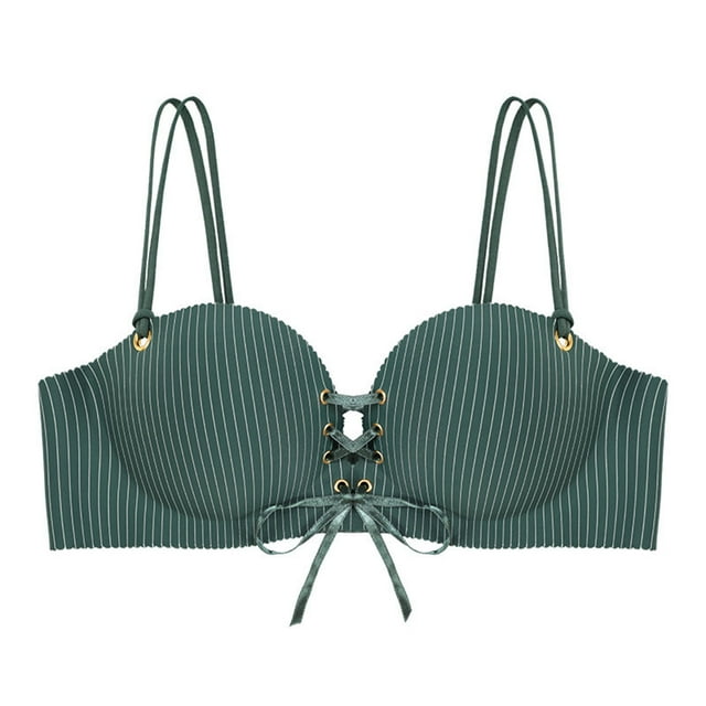Ounisa Brassiere for Women Push Up Padded Unlined Drawstring