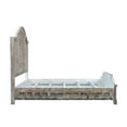 thumbnail image 5 of Taran Designs Hayden Shutter Solid Wood Queen Panel Bed in White Multicolor, 5 of 6