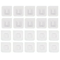 Double Sided Adhesive Hooks| Wall Hooks for Hanging, Self Adhesive Hooks for Bathroom Kitchen Office Hanging