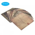 thumbnail image 3 of Manualidades para álbumes de recortes, papel de papelería, duradero, 5,9 x 5,9 pulgadas, patrón de álbum de recortes, 48 hojas, papel de manualidades retro, embalaje retro para caja de LHCER 1, 3 of 8