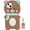 Z Bear Brown, variant on Squishy Case for iPhone XR Case Silicone Cute, Camera Lens Protector Design Cartoon Case Soft Rubber Protective Cover for Girls Women (Crocodile, iPhone XR)