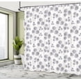 thumbnail image 4 of Ambesonne Floral Shower Curtain, Dandelion Floral Farmhouse, 69"Wx70"L, Pearl and Dimgray, 4 of 4