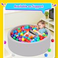 thumbnail image 4 of Piscina de bolas de espuma Wilwolfer para niños pequeños con 200 pelotas durante más de 1 año, 4 of 5