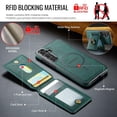 thumbnail image 2 of Funda magnética con billetera para Samsung Galaxy S25 FE Oidealo, verde, 2 of 7