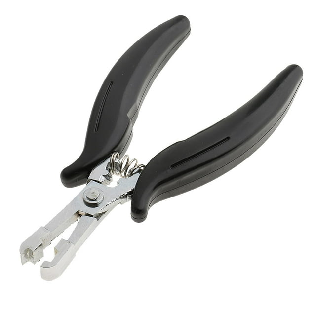 Alicates para Extensiones de Cabello Profesionales para Microanillos Y de Removedor de Adhesivos Glue - 2 Negro Salvador Alicates para extensiones de cabello