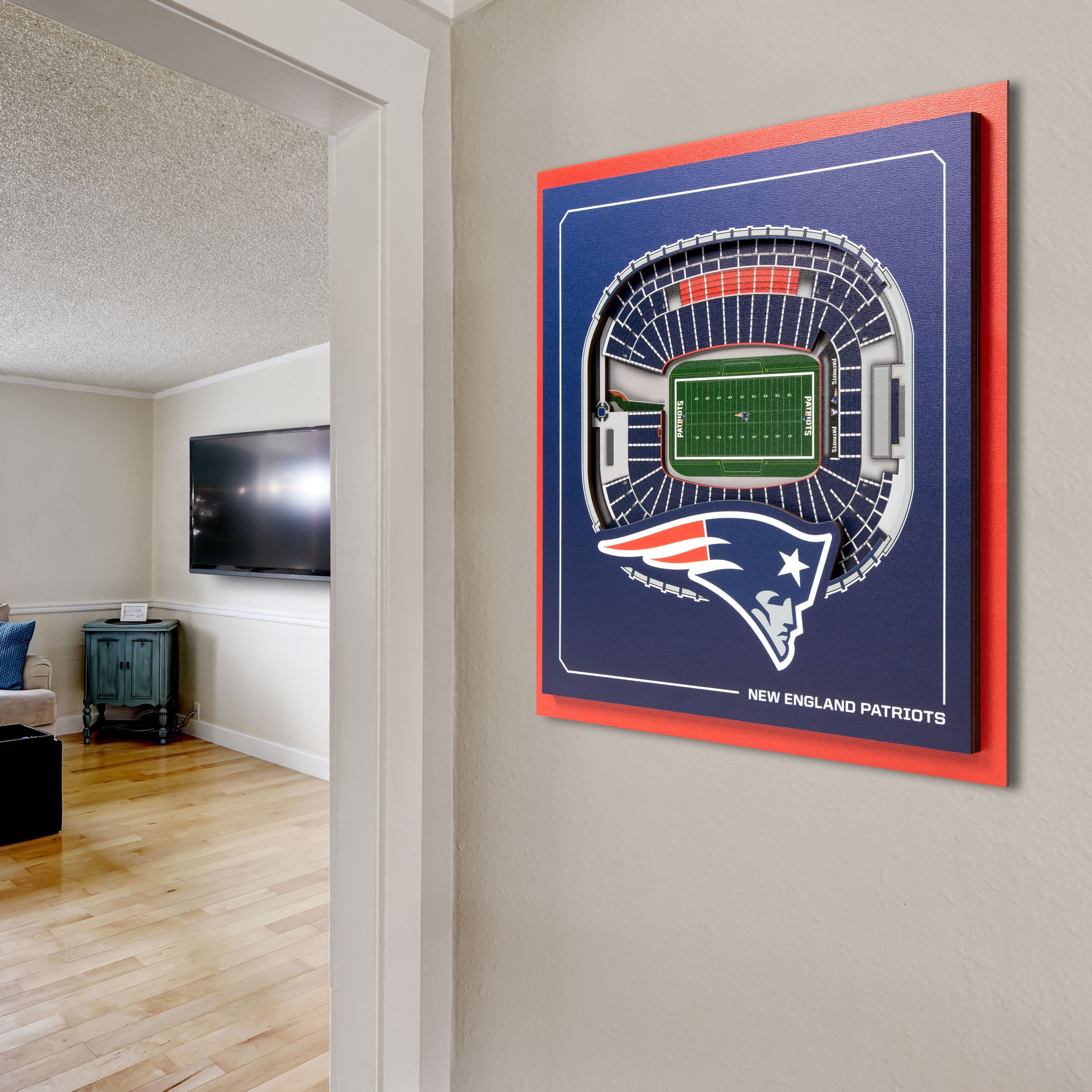 YouTheFan NFL New England Patriots Stadium Series 3D Wall Art