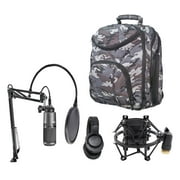 Audio Technica Podcast Podcasting Pack wUSB Microphone+Headphones+Boom+CAMOPACK
