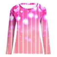 thumbnail image 4 of BLVB Valentine's Day Sweatshirt Women Heart Grahic Long Sleeve Crewneck Shirt Casual Valentines Gifts Pullover Tops, 4 of 4
