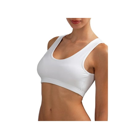 Comfort Care Women's Sports Bra - Wire-Free, Extra-Wide Straps -