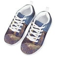 thumbnail image 3 of Pzuqiu Oil Painting Running Shoes for Girls Size 11 Lightweight Breathable Athletic Sneakers Kids Lace Up Walking Shoes, 3 of 5