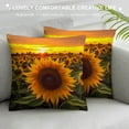 thumbnail image 3 of COMIO  Farm Sunflower Printed Decorative Throw Pillow Covers Pillow Cover for Sofa Couch Bed Car, 3 of 5