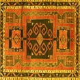 thumbnail image 1 of Ahgly Company Machine Washable Indoor Square Persian Yellow Traditional Area Rugs, 4' Square, 1 of 4