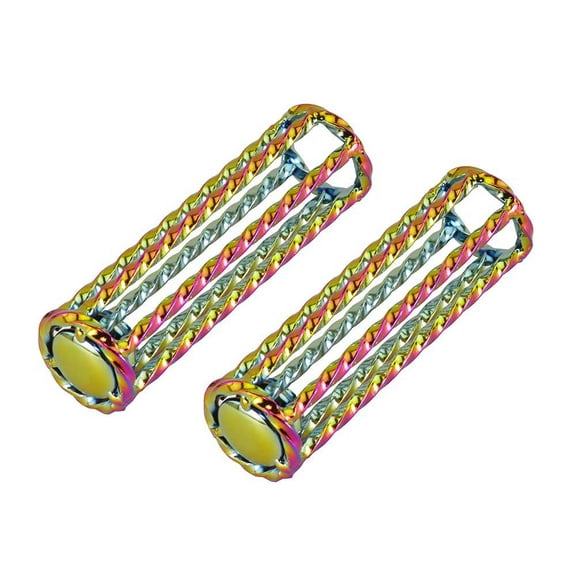 Bike Lowrider Twisted Grips 7/8 long 112mm Oil Slick.