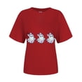 thumbnail image 5 of Godom Womens Halloween Graphic Tee Shirts Short Sleeve Tops Oversized Tshirts Trendy Casual Loose Blouse, 5 of 6