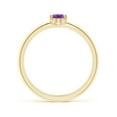 thumbnail image 2 of ANGARA Natural 0.4 Ct. Amethyst Solitaire Stackable Ring in 14K Yellow Gold for Women (Ring Size: 12), 2 of 10
