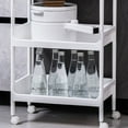 thumbnail image 3 of Chariot de Rangement à Roulement Fin, Chariot de Rangement Mince Multifonctionnel Apparence Minimaliste Durable pour la Cuisine, 3 of 8