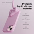 thumbnail image 3 of Funda de silicona líquida Elago para iPhone 15 Plus, color rosa intenso, 3 of 6