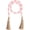 Pink, variant on Minzimin Wooden Bead Garlands, 39 Inch Natural Wood Bead Garland with Rope Tassel, Rustic Bead Garland for Tiered Tray Decor Farmhouse Home Kitchen Wall Hanging Decoration