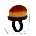 thumbnail image 2 of Ruiboury Nail Brush Set Professional Grade Fast And Efficient Portable Manicure Products Creative Dust Brush black, 2 of 6