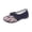Navy, variant on Women's Mary Jane Handmade Flower Embroidered Shoes Ballerina Flat Ballet Cotton Loafer Ladies 2026 Casual Style Comfortable Soft Canvas Shoes Navy 5.5 Wide