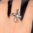 thumbnail image 5 of Hollow Cross Ring, 5 of 6