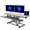 Black, variant on VIVO Black Height Adjustable 48" Standing Desk Monitor Riser, Sit Stand Tabletop