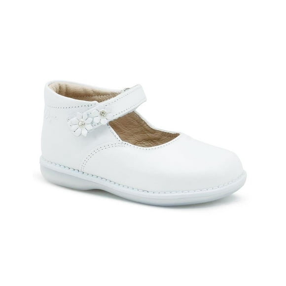Zapato Dogi Niña Primera Comunión Piel Color Blanco Con Arco blanco 15.5