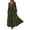 02-Army Green, variant on Women's Spring Long Sleeve Smocked Maxi Dress Casual Square Neck Swiss Dot Tiered Ruffle Flowy Pocket Dresses