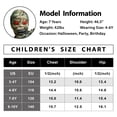 thumbnail image 5 of Kids Halloween Mummy Costume, Creepy Corpse Jumpsuit with Hooded Mask Outfit, Boys Girls Snake Wound Bloody Printed Suit Children Dress Up Party Gray 8-10 Years, 5 of 5