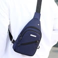 thumbnail image 3 of Xihbxyly Bolso Bandolera Ajustable, Diseño Impermeable, Orificio para Auriculares, Multiusos para Exteriores, Ideal para Viajes de Hombre y Mujer, Tamaño 30 X 17 X 6 Cm., 3 of 6