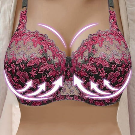 

Zuwimk Sports Bras For Women Women s Euphoria Front Close Contour Bra Hot Pink 36