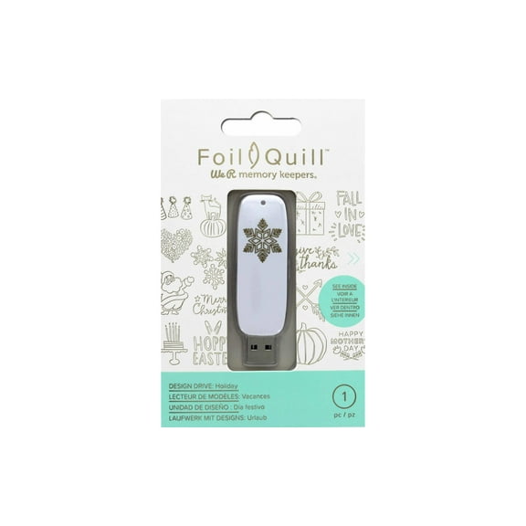 We R Memory Keepers Foil Quill USB Artwork Drive-Holiday