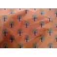 thumbnail image 4 of oneOone Cotton Silk Fabric Floral & Flying Swan Block Printed Fabric 1 Yard 42 Inch Wide, 4 of 4