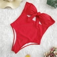 thumbnail image 3 of Clearance! Hontri Swimwears Tankinis Set Piece Bikini Plus Sets Push Swimsuit Women up Beachwear Size One Swimwears Tankinis Set Red,L, 3 of 5
