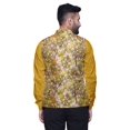 thumbnail image 3 of Atasi Goldenrod Digital Printed Wedding Jackets For Men Nehru Jacket Waist Coat For Festive Season-Large, 3 of 6