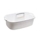 thumbnail image 1 of Wosthever Cesta de almacenamiento con asa para ducha, bolsa de limpieza reutilizable, organizador de ropa interior, botellas para el hogar para baño y Juegos de accesorios de baño Blanco Wosthever HA071254-02, 1 of 6