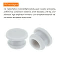 thumbnail image 4 of Uxcell Silicone Snap in Locking Hole Plugs,Rubber Panel Seal Cover Flush Type Panel Round for Kitchen 11.5mm Grey,10Pcs, 4 of 7