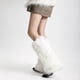 thumbnail image 3 of Sonducket Calentadores de piernas de piel blanca, mangas de botas peludas suaves para niñas, accesorios de disfraz, calentadores de piernas Prendas para la parte inferior del cuerpo blanco 40cm, 3 of 6
