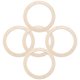 thumbnail image 2 of 5pcs Wood Circle Wreath Frames Smooth Rounded Edges Solid Structure For DIY Floral Garland Crafts Christmas Holiday Decorations, 2 of 5