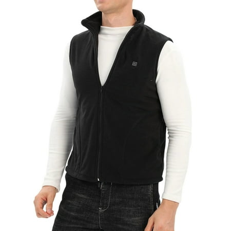 WINDLAND USB Power Winter Heated Vest 5 Heat Zones Intelligent Temperature Control Breathable Windproof For Motorcycle Biking