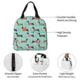 thumbnail image 3 of KLL Christmas Dachshund Print Insulated Lunch Bag Women, Reusable Cute Tote Lunch Box for Adult & Men, Leakproof Cooler Lunch Bags for Work Office Travel Picnic, 3 of 5