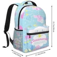 thumbnail image 2 of Cinnamoroll Cute Backpack Lightweight Large Capacity Laptop Backpack Canvas Backpack For Hiking Work Kawaii Fans Gift With Keychain, 2 of 5