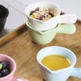 thumbnail image 3 of Multicolor Ceramic Handle Sauce Dish Mini Coffee Milk Pitcher Gravy Boat With Drip Spout, 3 of 6