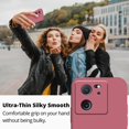 thumbnail image 2 of Compatible with Xiaomi 13T Case Shockproof Ultra Slim Xiaomi 13T Case for Women Men Silicone Liquid Soft Anti-Scratch Protective Case (Camellia Red), 2 of 12
